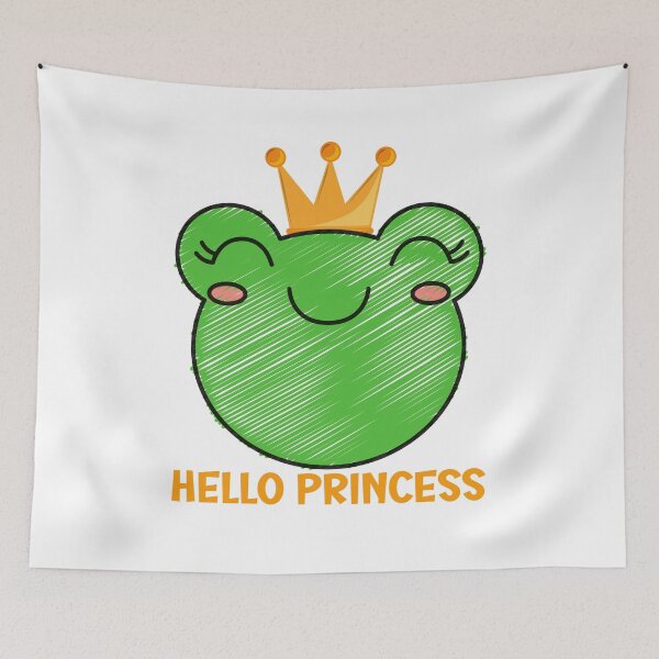 Item preview, Hello princess. Frog. designed and sold by Tiny-Love ⭐⭐⭐⭐⭐.