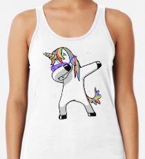 Camiseta con espalda nadadora Dabbing Unicorn Shirt Dab Hip Hop Funny Magic