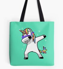 Dabbing Unicorn Shirt Dab Hip Hop Funny Magic Tote Bag