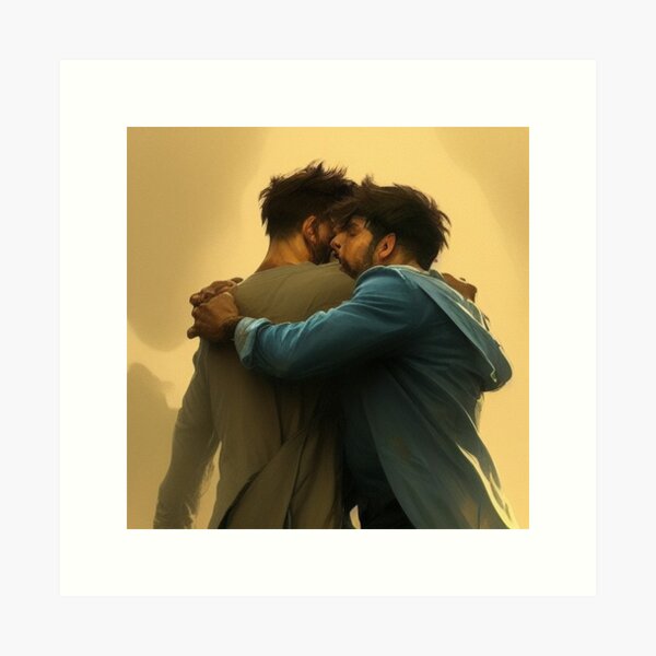 Item preview, Grieving Brothers Comfort Each Other designed and sold by MagpieCollector.