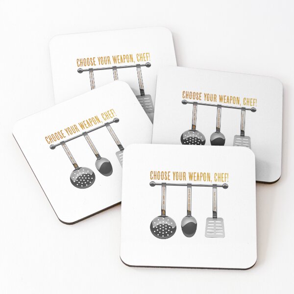 Item preview, Choose Your Weapon, Chef! (Grey Tools on Grey) designed and sold by PawsitiveMum.