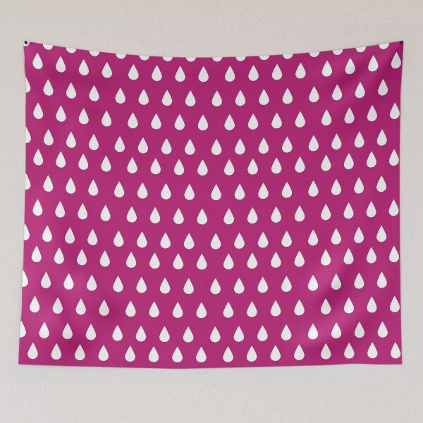 Item preview, White Drops on Pink designed and sold by deepgoa.
