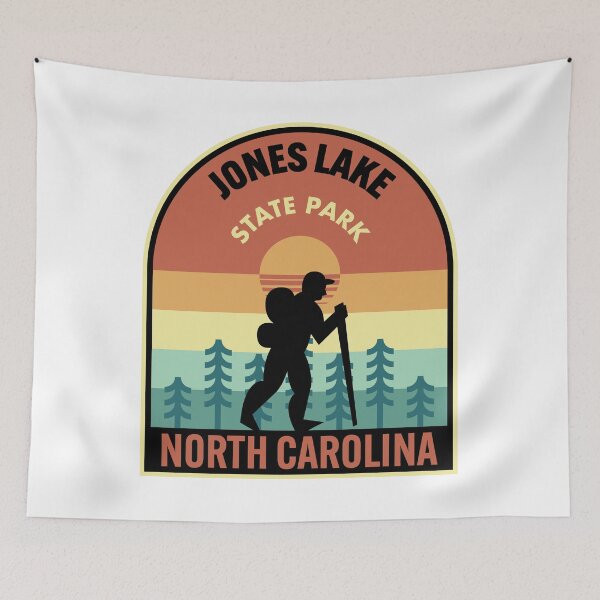 Item preview, Jones Lake State Park North Carolina Retro Hiking designed and sold by HalpinDesign.