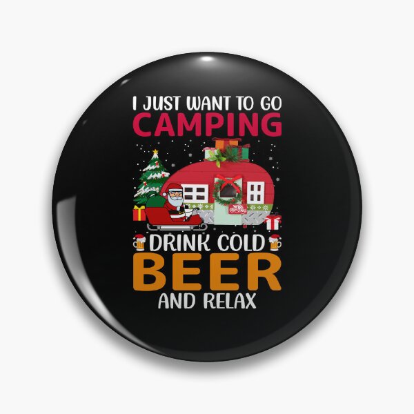 Item preview, Merry Camper Christmas Santa I Just want to go camping drink cold beer and relax designed and sold by BELASKRI STORE.