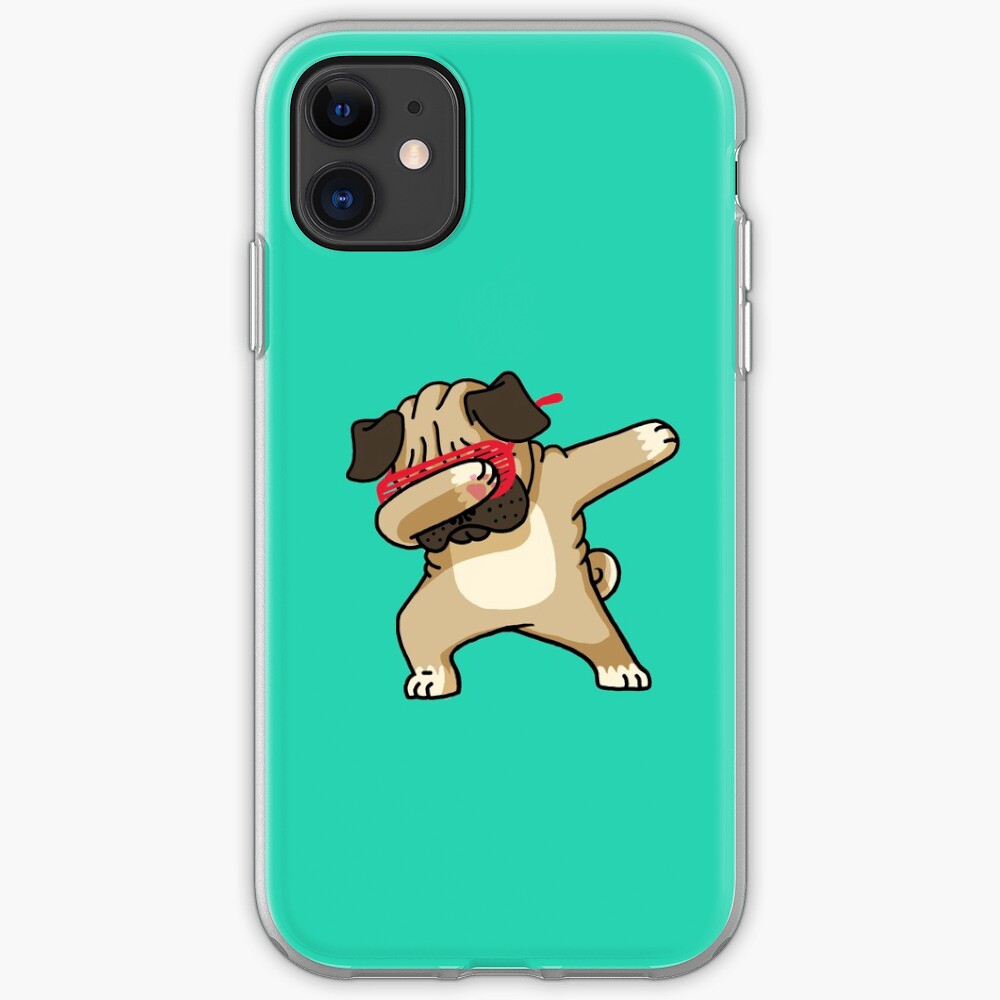Dabbing Pug funny hip hop tshirt iPhone Case & Cover