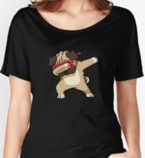 Dabbing Pug funny hip hop tshirt Women's Relaxed Fit T-Shirt