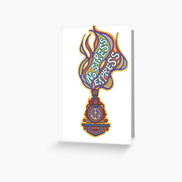 No Stress Express in Colour Greeting Card