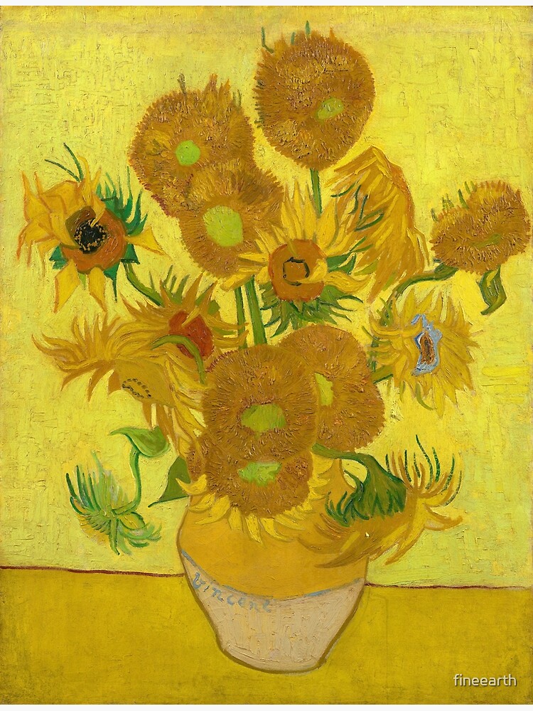 Aperçu 7 sur 7. Impression encadrée avec l'œuvre Tournesols jaunes de Van Gogh créée et vendue par fineearth.