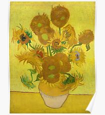 Van Gogh Yellow Sunflowers Poster