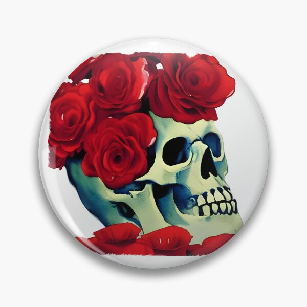 Item preview, Skull and Roses - Basking in Roses designed and sold by freshWaterCo.