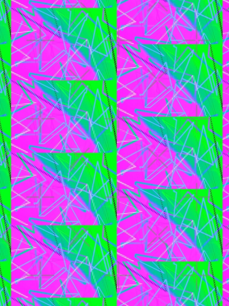 Thumbnail 4 of 4, A-Line Dress, Neon 80's Vibes v2 designed and sold by that5280lady.