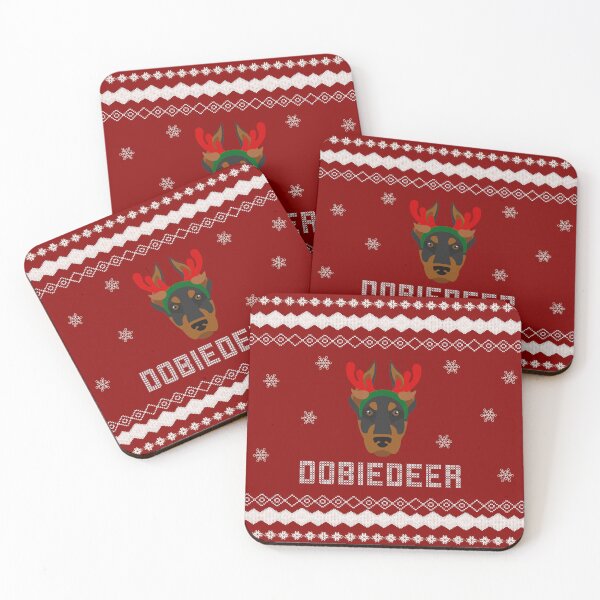 Item preview, Dobiedeer Doberman as a reindeer Santa reindeer Doberman Christmas Sweater Xmas Doberman Christmas Gift Doberman Ugly Jumper Holiday Gift Doberman designed and sold by ALLURE-minimal.