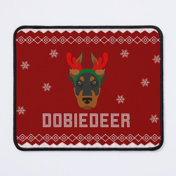 Item preview, Dobiedeer Doberman as a reindeer Santa reindeer Doberman Christmas Sweater Xmas Doberman Christmas Gift Doberman Ugly Jumper Holiday Gift Doberman designed and sold by ALLURE-minimal.