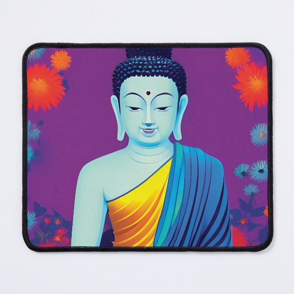 Item preview, The Wise Meditating Buddha Surrounded By Florals designed and sold by RGB-crayon.