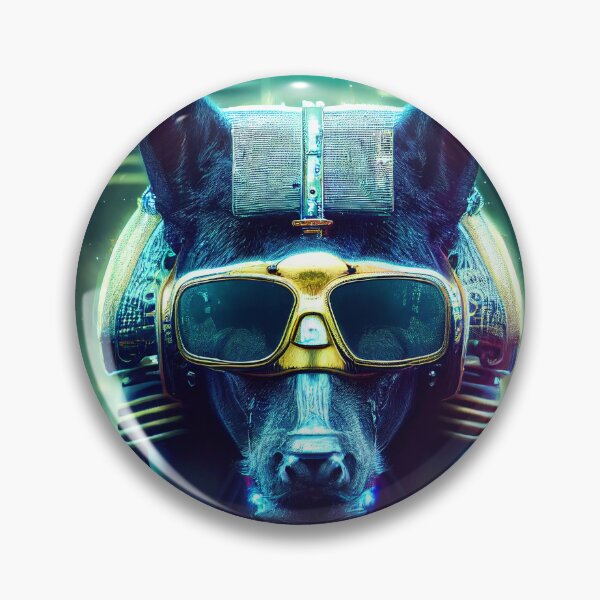 Item preview, Cyberpunk Canine Dog. Sci-Fi Dog Art designed and sold by Pet Shelter.