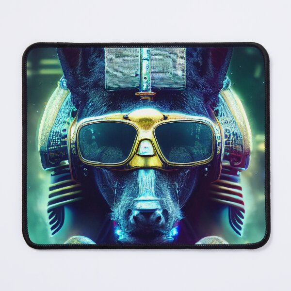 Item preview, Cyberpunk Canine Dog. Sci-Fi Dog Art designed and sold by Pet Shelter.