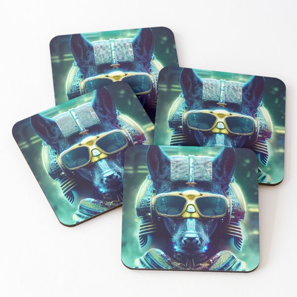 Item preview, Cyberpunk Canine Dog. Sci-Fi Dog Art designed and sold by Pet Shelter.