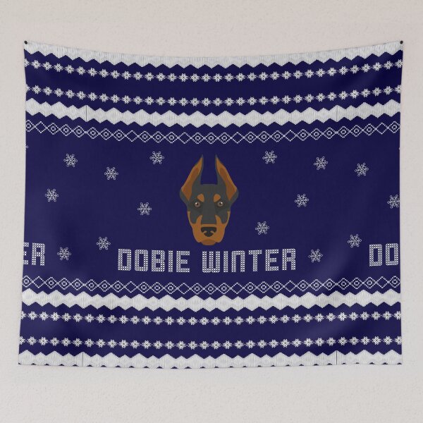 Item preview, Dobie winter Doberman winter sweater style Christmas Sweater Xmas Doberman Christmas Gift Doberman Ugly Jumper Holiday Gift Doberman designed and sold by ALLURE-minimal.