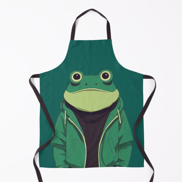 Artikelvorschau, grüner Frosch stilvoll gekleidet entworfen und verkauft von JackPets.