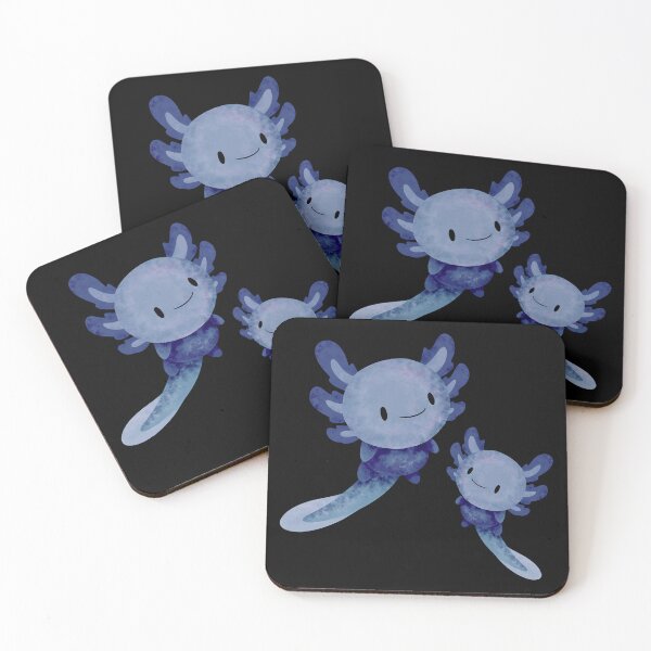 Item preview, Cute Axolotl Happy Blue designed and sold by NinniSilver.