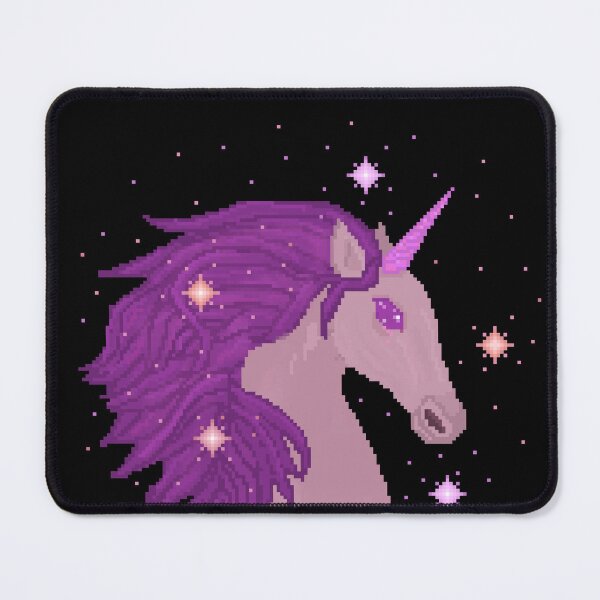 Item preview, purple pixel unicorn designed and sold by autumnalmanac.