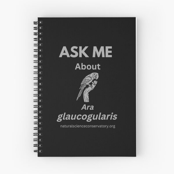 Item preview, Ask Me About Ara glaucogularis (Blue-throated Macaw) designed and sold by Discovered.