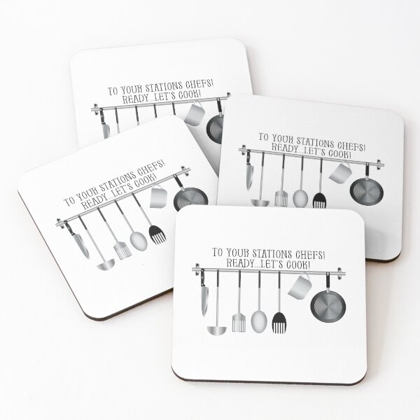 Item preview, To Your Stations Chefs! Ready...Let’s Cook! (on White) designed and sold by PawsitiveMum.