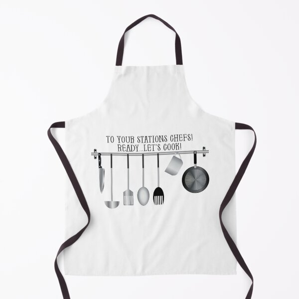 Item preview, To Your Stations Chefs! Ready...Let’s Cook! (on White) designed and sold by PawsitiveMum.