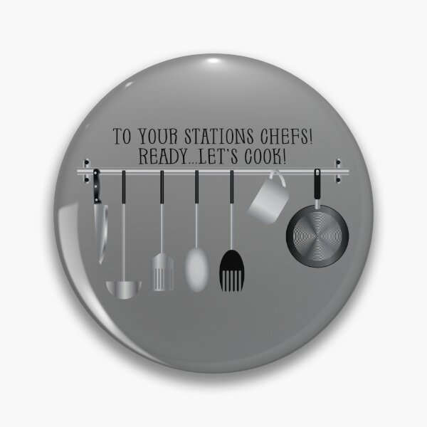 Item preview, To Your Stations Chefs! Ready...Let’s Cook! (on Grey) designed and sold by PawsitiveMum.
