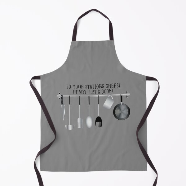 Item preview, To Your Stations Chefs! Ready...Let’s Cook! (on Grey) designed and sold by PawsitiveMum.