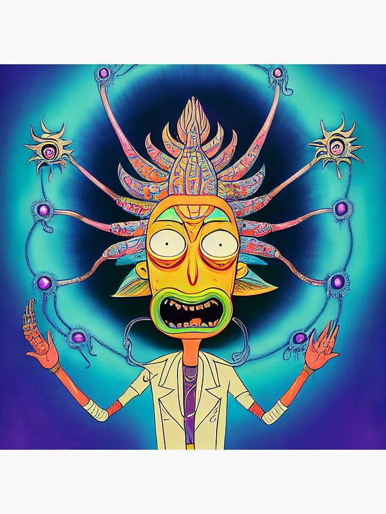 Rick Morty Nirvana Decal Cartoon Funny Glossy Vinyl Sticker 3in