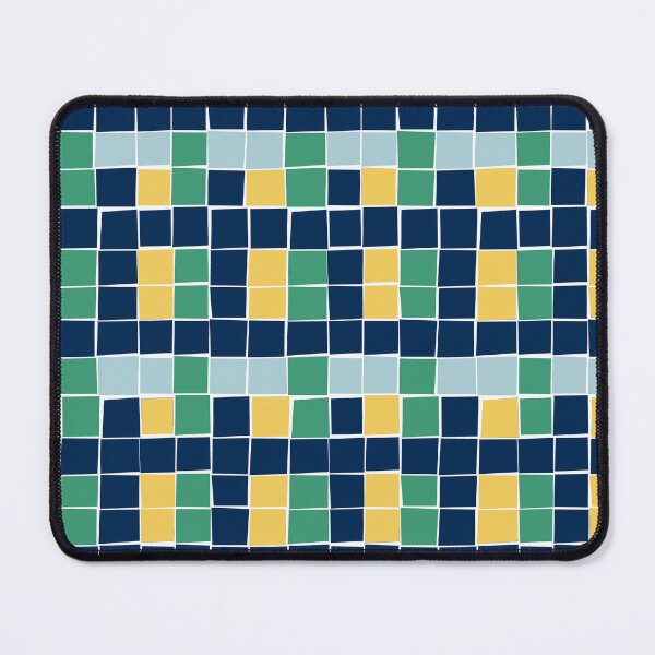 Item preview, Green and blue mosaic pattern designed and sold by CatsHappy.