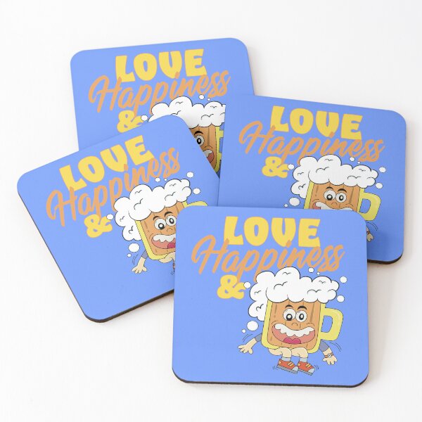 Item preview, Love happiness and beer designed and sold by ImaginarStore.