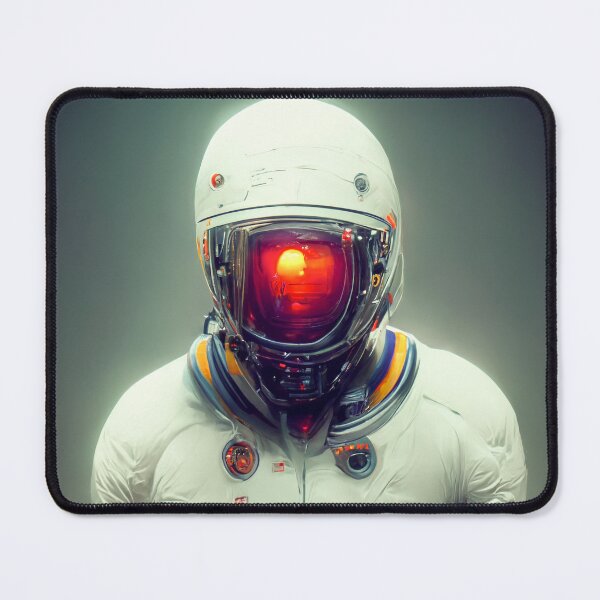Item preview, Astronaut Portrait - Future Style Red Faceplate designed and sold by theblueofmyeye.