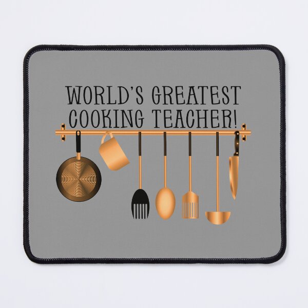Item preview, World’s Greatest Cooking Teacher! (on Grey) designed and sold by PawsitiveMum.