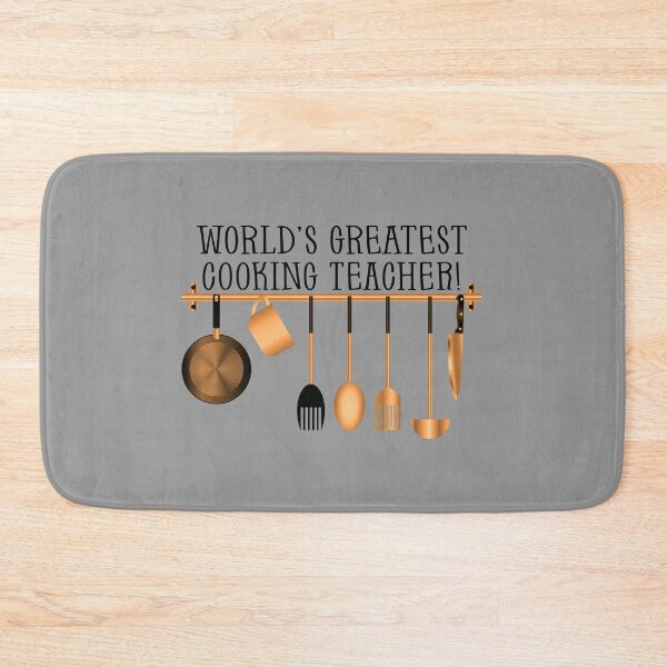 Item preview, World’s Greatest Cooking Teacher! (on Grey) designed and sold by PawsitiveMum.