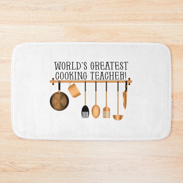 Item preview, World’s Greatest Cooking Teacher! (on White) designed and sold by PawsitiveMum.