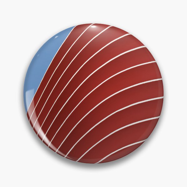 Item preview, Niemeyer building colors Red Blue designed and sold by designbymarcs.