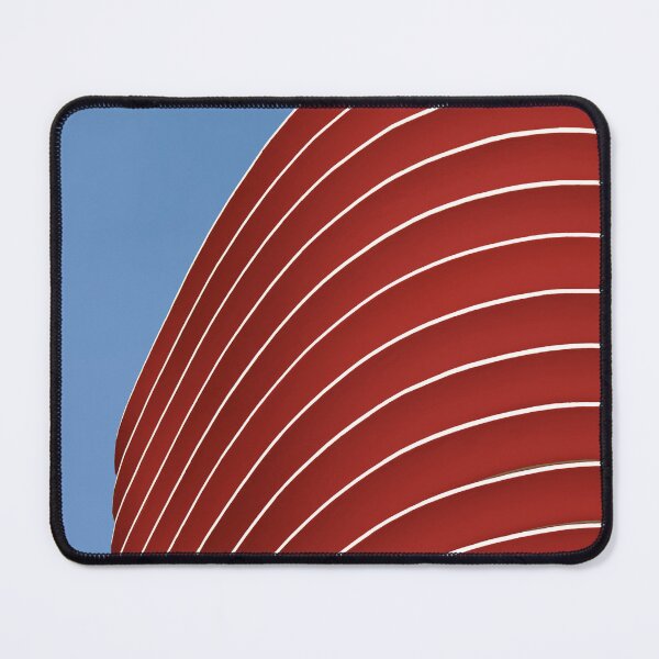Item preview, Niemeyer building colors Red Blue designed and sold by designbymarcs.
