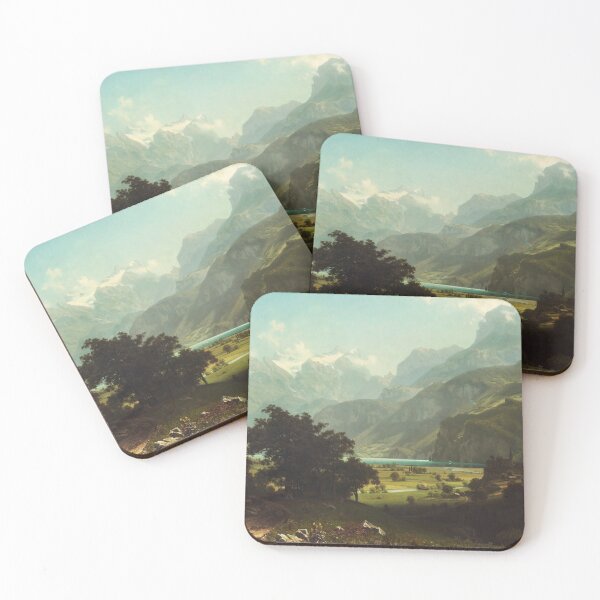 Item preview, Lake Lucerne | Albert Bierstadt | 1858 Landscape Nature Art designed and sold by CJET.