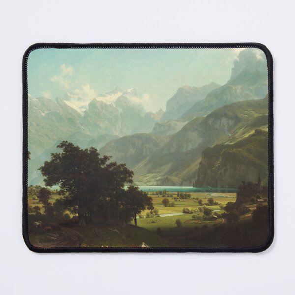 Item preview, Lake Lucerne | Albert Bierstadt | 1858 Landscape Nature Art designed and sold by CJET.