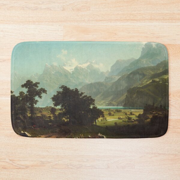 Item preview, Lake Lucerne | Albert Bierstadt | 1858 Landscape Nature Art designed and sold by CJET.