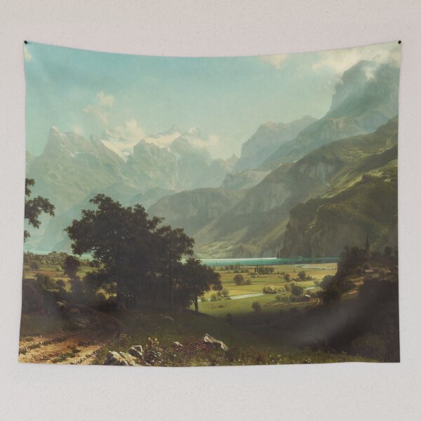 Item preview, Lake Lucerne | Albert Bierstadt | 1858 Landscape Nature Art designed and sold by CJET.