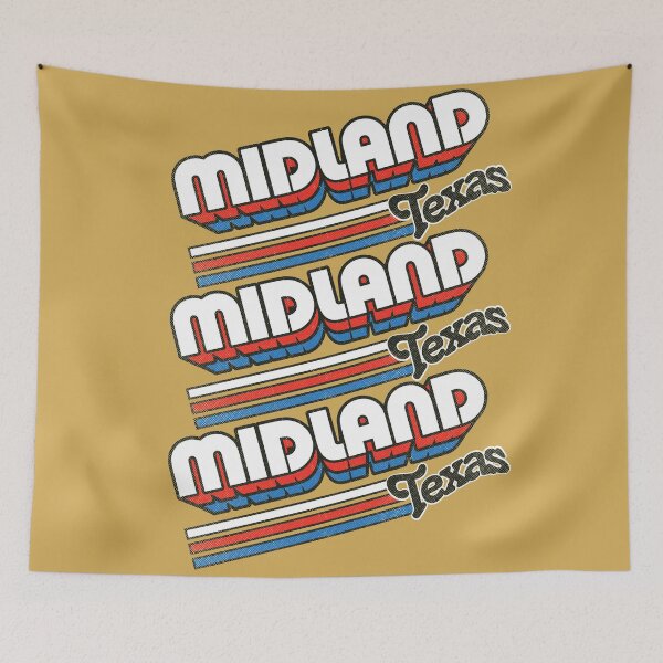 Item preview, Midland, TX | City Stripes designed and sold by retroready.