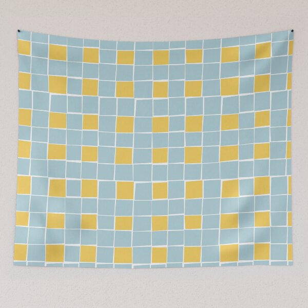 Item preview, Blue and yellow mosaics designed and sold by CatsHappy.