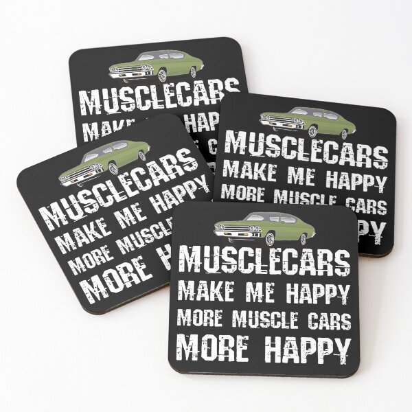 Item preview, Funny Muscle Cars Make Me Happy High Performance Muscle Car designed and sold by CharJens.