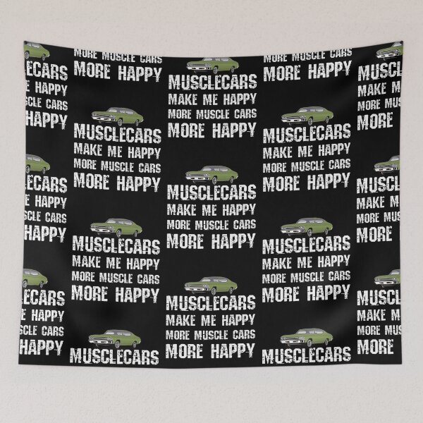 Item preview, Funny Muscle Cars Make Me Happy High Performance Muscle Car designed and sold by CharJens.