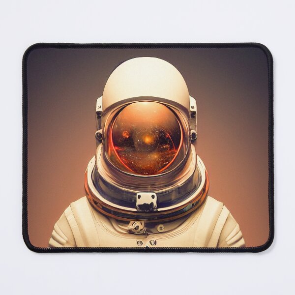 Item preview, Astronaut Portrait - From the Future Orange Galaxy Faceplate designed and sold by theblueofmyeye.