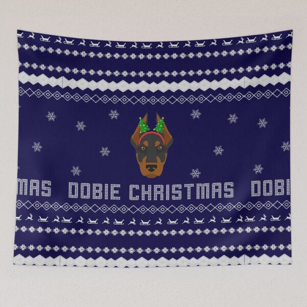 Item preview, Dobie Christmas Doberman winter sweater style Christmas Sweater Xmas Doberman Christmas Gift Doberman Ugly Jumper Holiday Gift Doberman designed and sold by ALLURE-minimal.