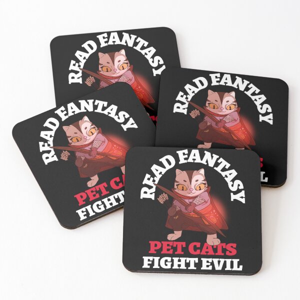 Item preview, Read Fantasy Pet Cats Fight Evil Archer Bookish Bibliophile designed and sold by LadySaltwater.